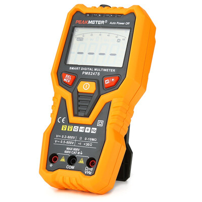 

PEAKMETER PM8247S PM8248S Профессиональный цифровой мультиметровый вольтметр SmartRange с гистограммой частоты NCV