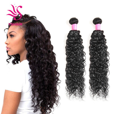 

Brazilian Water Wave Virgin Hair 2 Bundles Human Hair 7A Unprocessed Brazilian Curly Virgin Hair Brazilian Hair Weave Bundles