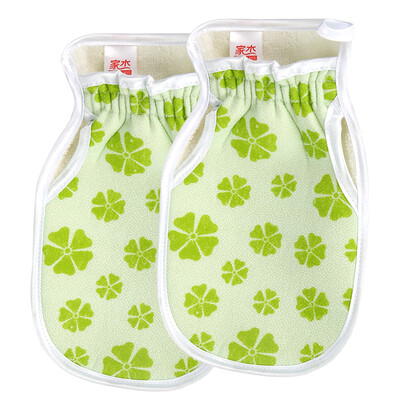 

JJ-YS210 double-sided rubbing towel gloves dual-use bath gloves exfoliating bath towel 2 loaded