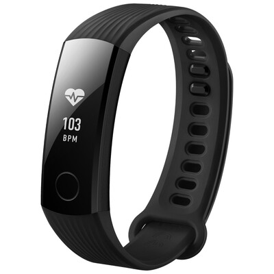 

Glory bracelet 3 carbon crystal black NFC version NFC pay 50 meters waterproof 24 hour heart test 30 days life science sleep micro letter content display intelligent sports bracelet