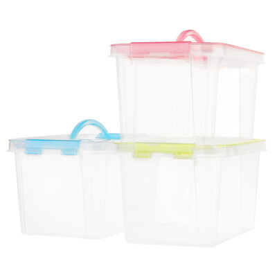 

Baiyouhui BAYOH 6L portable transparent plastic storage box storage box storage box small medicine box small medicine box three sticks BYH-1356