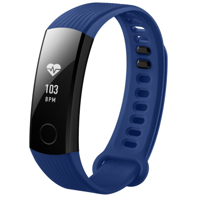 

Glory bracelet 3 Weihai blue standard version (intelligent exercise 50 meters waterproof 24 hours heart rate monitoring 30 days life science sleep detection micro letter content display adaptation ios & Andrews