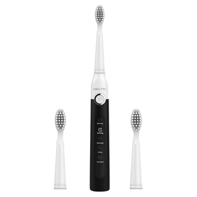 

Saky electric toothbrush adult sound wave toothbrush G2212 black&white