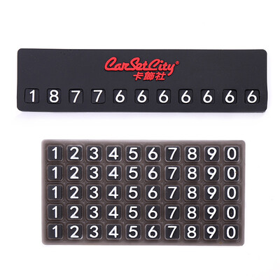 

CarSetCity CS-83100 Phone Number Plate Black