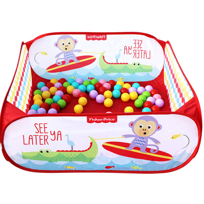 

Детского набор мяча бассейна Fisher Fisher-Price (морские Шаровые младенцы и маленькие дети, содержащих 100 игрушки, манежи шар) красный F0317-1