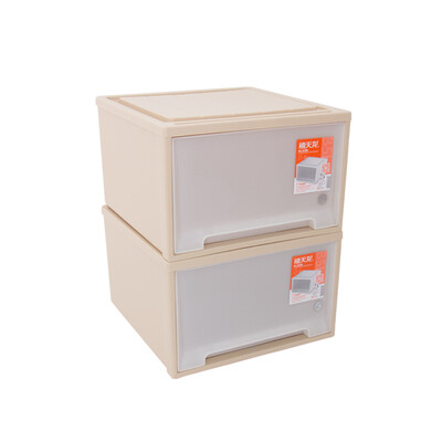 

Citylong Plastic Storage Cabinet Drawer Single Layer Combination Childrens Clothing Toy Locker Chest of drawers 2 Pack Khaki 3