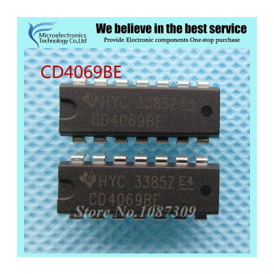 

10pcs free shipping CD4069BE CD4069 DIP-14 Inverters  HEX INVERTER new original