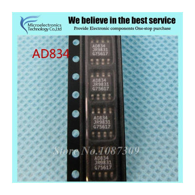 

5PCS free shipping AD834 AD834J AD834JR G SOP-8 Multipliers Dividers IC 500 MHz Four-Quadrant new original