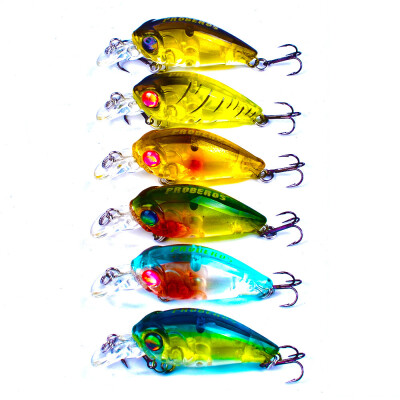 

1pc Top Quality Fishing Tackle 14# Brown Hook Fishing Lures 6 colors Fishing Bait