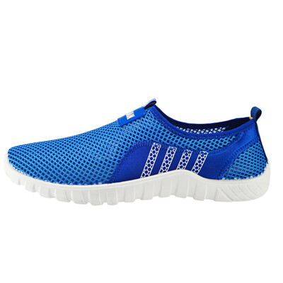 

Double Star casual shoes men a pedal lazy shoes breathable mesh shoes 9022 sapphire blue 40