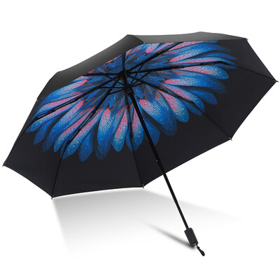 

Paradise umbrella small black umbrella floral elegant black plastic umbrella 30 umbrella rain sun umbrella 30377 small black umbrella 4 blue bell