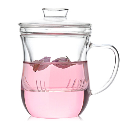 

Jingdong Supermarket excellent amoy guests glass cups tea cups double-layer tea with tea bubble cup three-piece