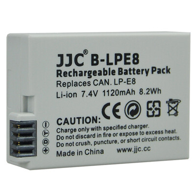 

Генератор аккумуляторной батареи JJC B-LPE8 LP-E8 для запасного аккумулятора Canon SLR EOS 700D 650D 600D 550D с водонепроницаемой защитной коробкой