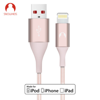 

Snowkids glorious series of Apple data lines 12 m MFi certified mobile phone data cable charge fast charge for iPhone7 6S 6SP 6P 5 etc