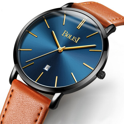 

BOLISI 8245 Fashion Ultra Thin Big Dial Quartz Wrist Watch With Date For Men