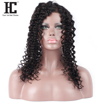 

HC HAIR 360 Lace Фронтальная глубокая волна Закрытие Предварительно выщипаны малайзийские волосы человеческих волос Remy Hairline с 10-20inch волос младенца Свободная перевозка груза