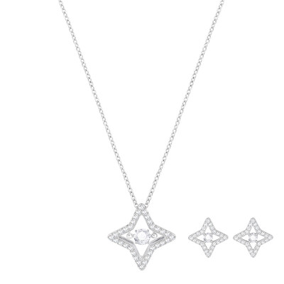 

SWAROVSKI SWAROVSKI Sparkling White Necklaces Earrings Set 5349667