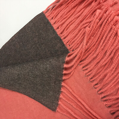 

19075cm 2017 New Fashion Double-sided Pure Color Cashmere Scarf Keep Warm Comforter Wool Thickness Scarf Fringed Pashmina shawl
