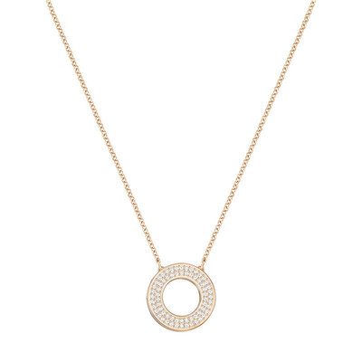 

SWAROVSKI Swarovski Admiration rose gold lady round pavé crystal necklace 5290144
