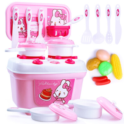 

Ao Zhi Jia AoZhiJia early childhood education puzzle children over the past toys mini kitchen set 9834 pink