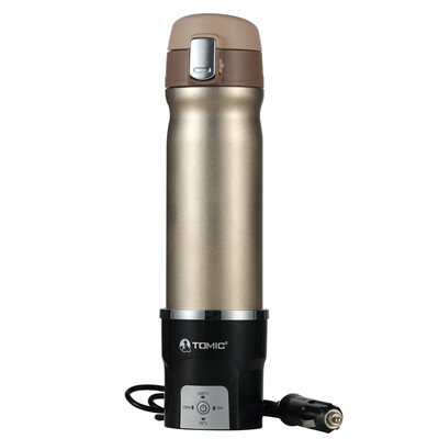 

TOMIC Insulation Cup Double Layer Stainless Steel Car Cup Car Heating Cup 1QBS3300 Gold
