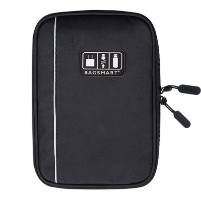 

BAGSMART Электронные аксессуары Организаторы для SD-карты iPhone Дата Кабели Наушники USB Digital TravelCase Организуйте сумочку