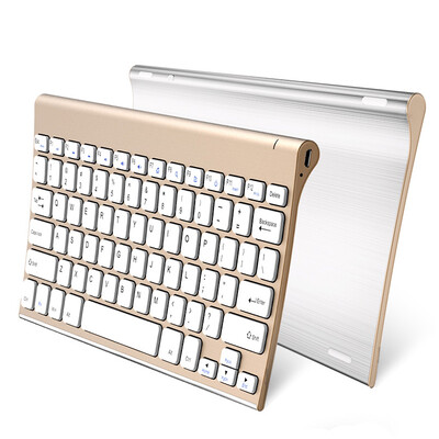 

World BOW HW086C home office metal rechargeable wireless keyboard gold