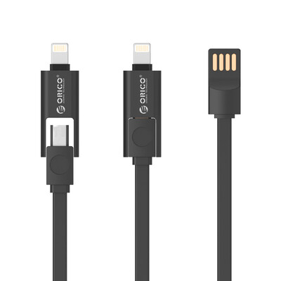 

ORICO 2-in-1 Lightning&Micro USB cable for charging&data transferblack