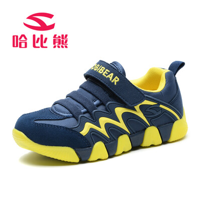 

Habibie autumn boys shoes running shoes childrens sports shoes girls casual shoes AS3365 dark blue yellow 31 yards 198cm length
