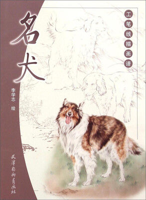 

工笔线描画谱：名犬