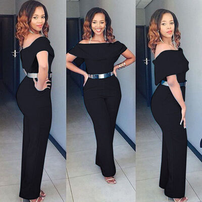 

CANISWomen Ladies Clubwear Summer Playsuit Bodycon Party Jumpsuit Romper Trousers