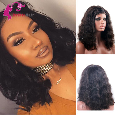

8A Indian 360 Lace Frontal Human Hair Wigs Bob Natural Wave Full Frontal Lace Human Hair Wigs Pre Plucked With Baby Hair
