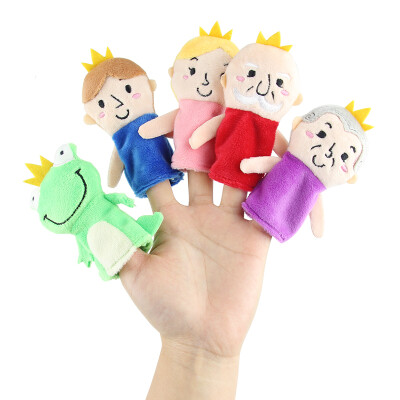 

Golden Ocean Creative GA Creatives finger doll sets hand plush toys cute animal hand puppet story frog prince 5 packs within the story card 717SZWW-00-03