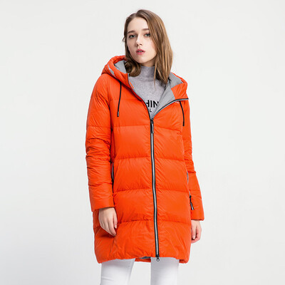 

Snow Flying Winter Down Jacket Women&39s Long Hooded Jacket Candy Color A1621YY252 Moisturizer 8145 S