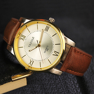 

Luxury Gold Men Watches 2017 Top Famous Brand Casual Quartz Watch YAZOLE High Quality Male Golden Wristwatch