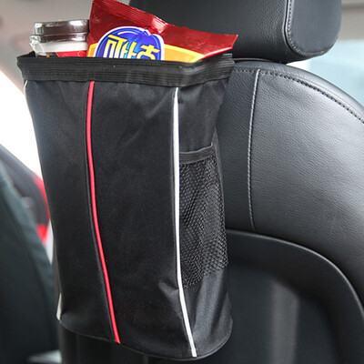 

Folding car trash can car children hanging bag back storage bag waterproof snack bag