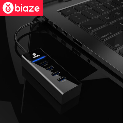 

BIAZE HUB7 четырехполюсный USB HUB преобразователь USB3.0(0.3 метров), черный
