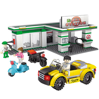 

COGO new city series of building blocks of the opera boy enlightenment puzzle gift three-dimensional fight fight toys small particles 609 pieces 4141