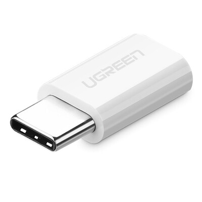 

Адаптер Type-C Micro USB UGREEN,белый