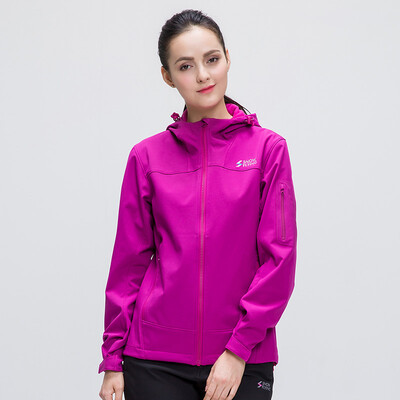 

Snow flying outdoor autumn&winter women&39s soft shell Jackets Fleece windproof breathable jacket A1621RY052 purple sauce red 1190