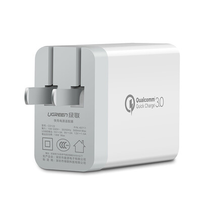 

Green Alliance QC30 Charger Huawei FCP flash charging head USB fast charger charger plug Andrews mobile phone power adapter support music as glory millet 56 40711 white