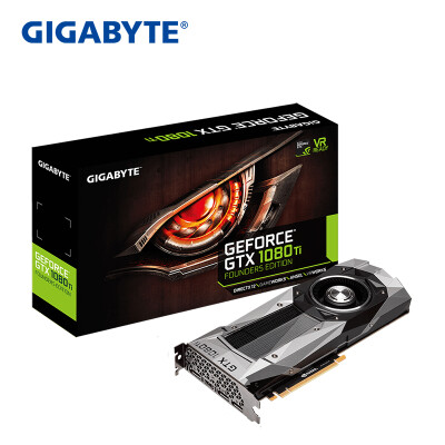 

GIGABYTE GTX 1080Ti Founders Edition 11G 1480 1582MHz 11010MHz 11G 352bit GDDR5X PCI-E 30 Graphics