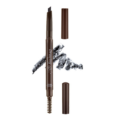 

Yuti House ETUDE HOUSE eye color natural eyebrow pencil 026g 06 dark black double-headed waterproof sweat anti-blooming