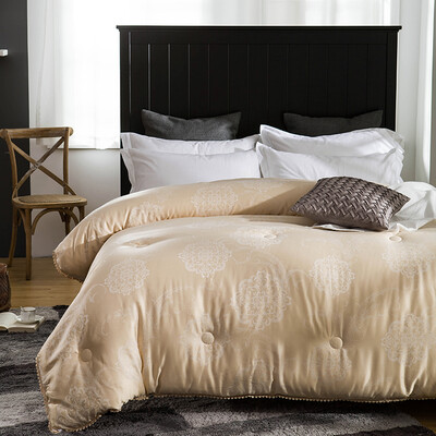 

Yalu freely by the core home textile quilt double thick winter silk jacquard soybean fiber quilt core 200 230cm 6 pounds of gold