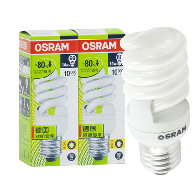 

OSRAM OSRAM Spiral Energy Saving Lamp 14W Daylight E27 2 Pack