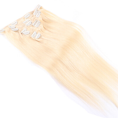 

Clip In Hair 613 Blonde Brazilian Hair Clip In Human Hair Extensions Straight 7pcsset100g Free Shipping