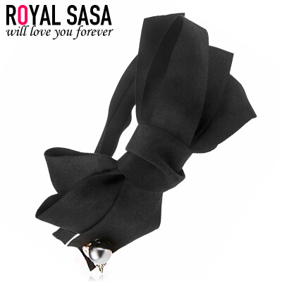 

Royal Sasa (Royalsasa) headdress hair accessories fabric imitation crystal pressure hair hoop fashion headband black