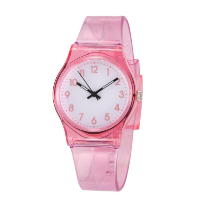 

30M Waterproof Fashion Casual Transparent Watch Jelly Small Fresh Children Kids Boys Watch Girls Women Dress Wristwatch