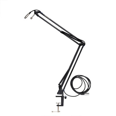 

Победа-6 ST Держатель микрофона конденсаторов аутригеров стол 360 ° регулируемый анкерный кронштейн воздух XLR-кабель (TAKSTAR) с двойным черным элегантным