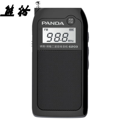 

Panda PANDA 6203 lithium-ion two-band radio mini portable mini-card Mini Audio Seniors semiconductor black